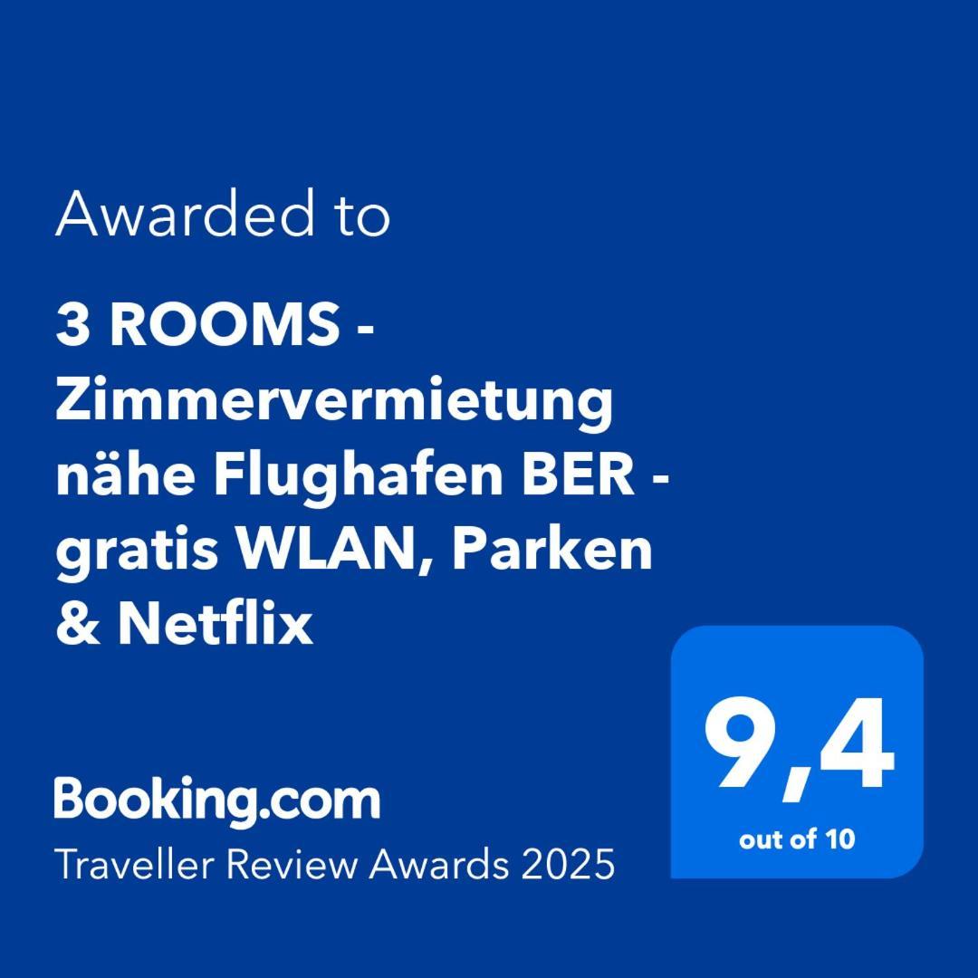 3 Rooms - Zimmervermietung Naehe Flughafen Ber - Gratis Wlan, Parken & Netflix Βερολίνο Εξωτερικό φωτογραφία